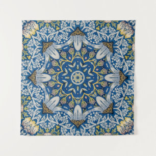 Tapiz Armonía azul - Mandala floral