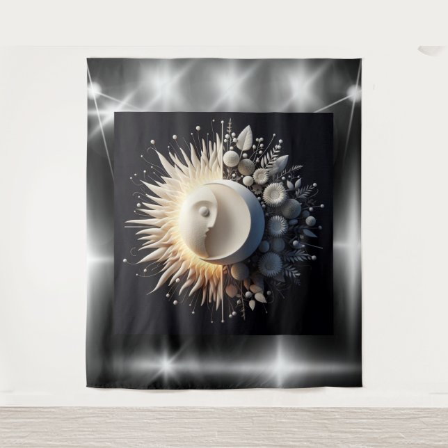 Tapiz Armonía Eterna del Sol y la Luna" (Anverso)