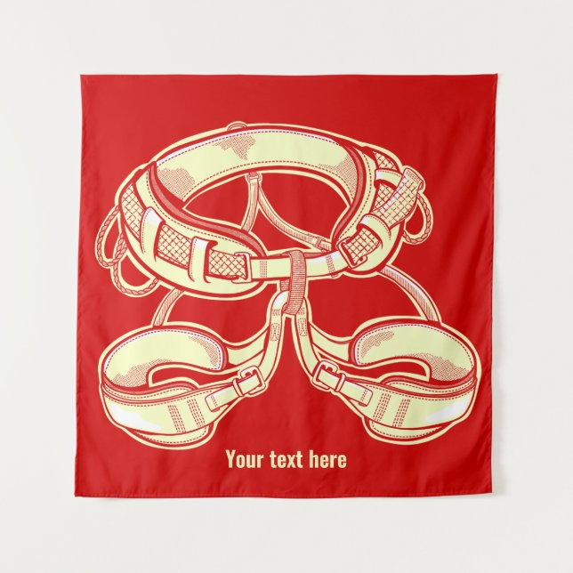 Tapiz Arnés de escalada de rocas (Anverso)