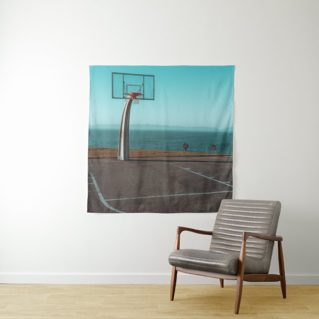 Tapiz Aro de Baloncesto Hermoso (In situ)