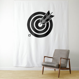 Tapiz Arrow golpeó el blanco redondo Tapestries