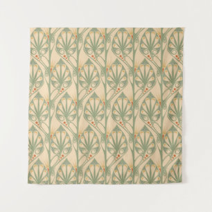 Tapiz Art Nouveau, Diseño Retro De Papel De Fondo.