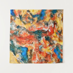 Tapiz Art texture. Pictorial artwork. Creative modern wa