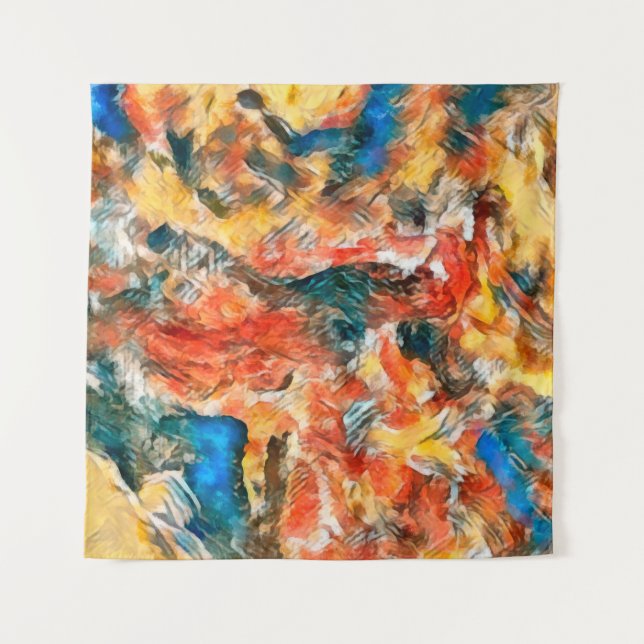Tapiz Art texture. Pictorial artwork. Creative modern wa (Anverso)
