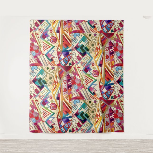 Tapiz Arte abstracto brillante (Anverso)