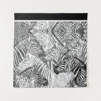 Arte abstracto de cebra en blanco y negro