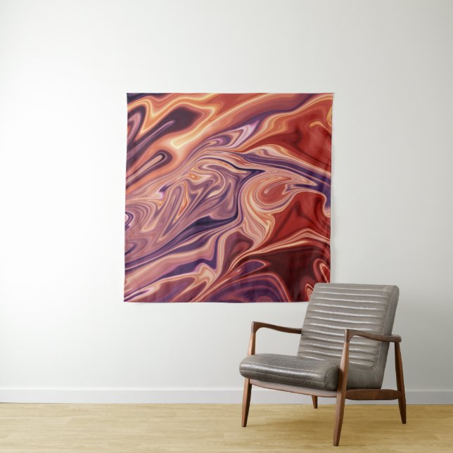 Tapiz Arte abstracto de lava (In situ)