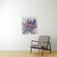 Arte abstracto fractal de flor energético y colori