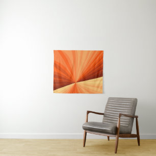 Tapiz Arte abstracto moderno naranja rojo vainilla fract