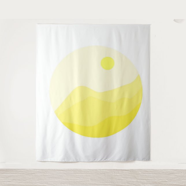 Tapiz arte abstracto paisajístico (Anverso)