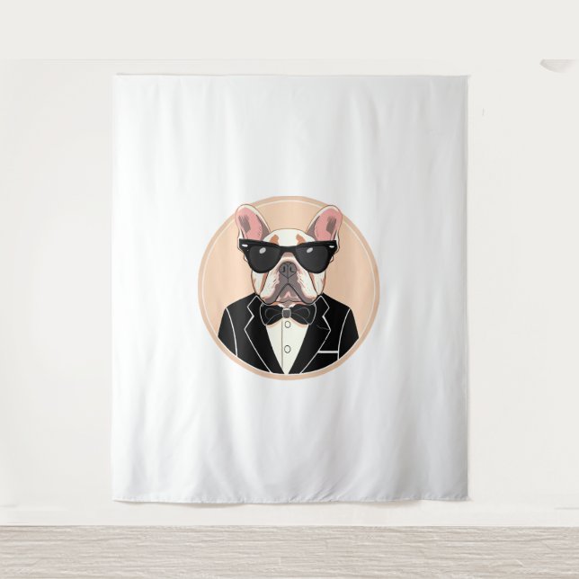 Tapiz Arte Bulldog francés (Anverso)