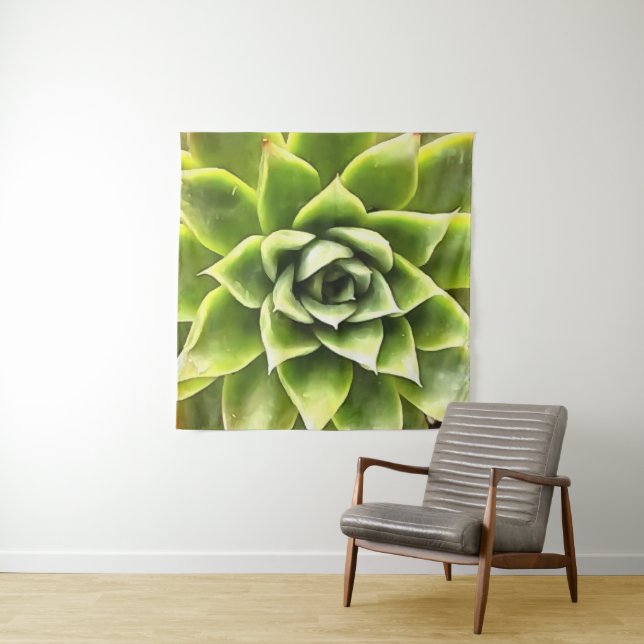 Tapiz Arte Cacti verde exitoso (In situ)