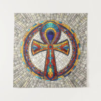 Arte de Ankh Cross-Mosaic en Egipto