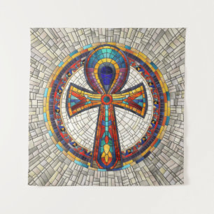 Tapiz Arte de Ankh Cross-Mosaic en Egipto