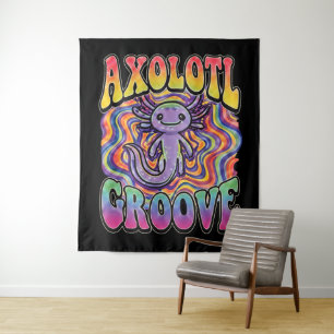 Tapiz Arte de arcoíris retro de los 70 hippie groovy lin
