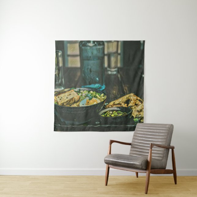 Tapiz Arte de Comida Japonesa (In situ)