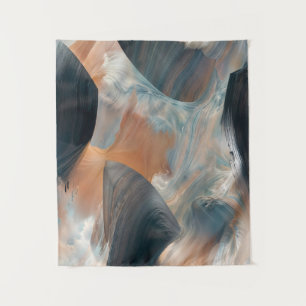 Tapiz Arte de flujo de paisaje de sueños fluido abstract