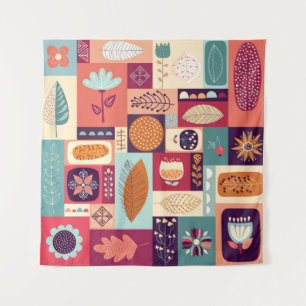 Tapiz Arte de fondo vintage decorativo otoñal