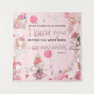 Tapiz Arte de guardería cristiana - Verso de la Biblia d