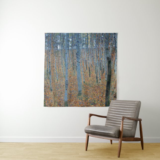 Tapiz Arte de Gustav Klimt Bosque de Hayas Vintage (In situ)