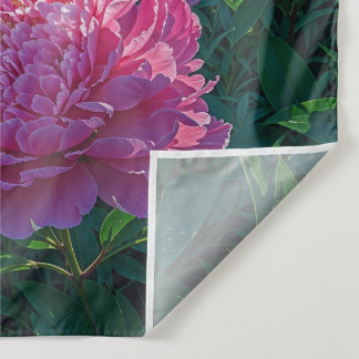 Tapiz Arte de jardín de peonías rosadas soñadoras