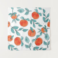 arte de línea naranja: patrón sin costuras