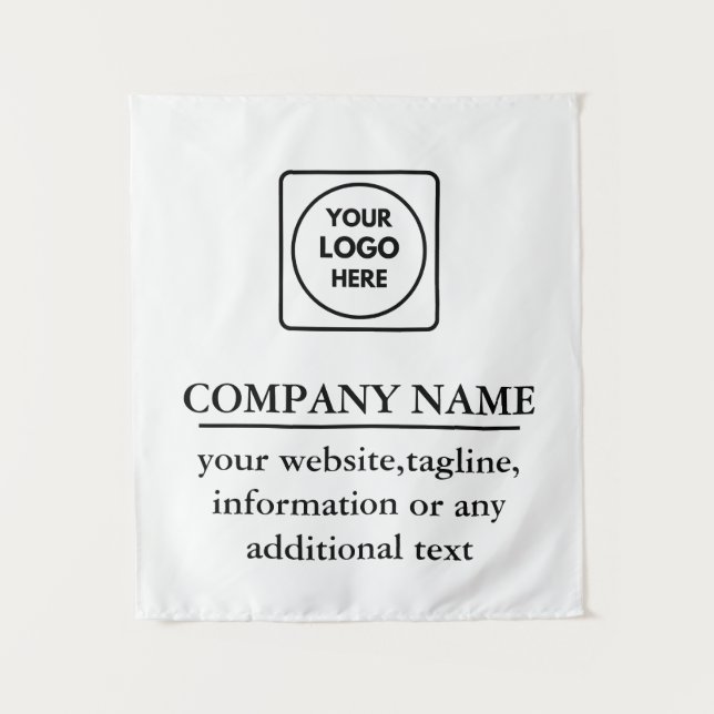 Tapiz Arte de marca personalizada en blanco y negro retr (Anverso)