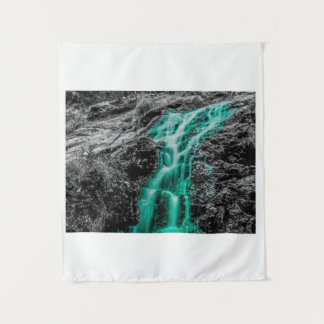 Tapiz Arte de pared de cascada clásica de neón 