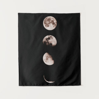 Tapiz Arte de pared de fases lunares – Decoración celest