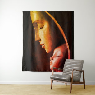 Tapiz Arte de Pared de Madre e Hijo