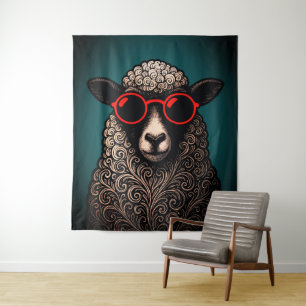 Tapiz Arte de pared de ovejas geniales