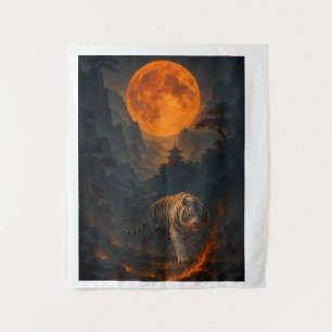 Tapiz Arte de pared premium Volcanic White Tiger – Arte 