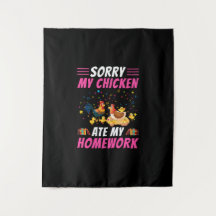 Arte de pollo Mi pollo comió mi hogar