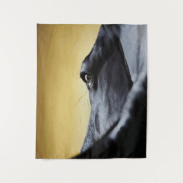 Tapiz Arte de primer plano del ojo de caballo majestuoso