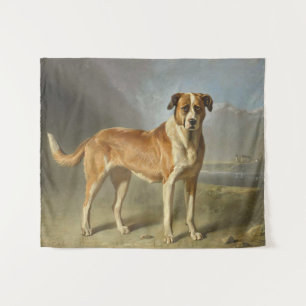 Tapiz Arte de retrato de perro realista