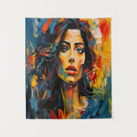 Arte de retrato expresionista radiante