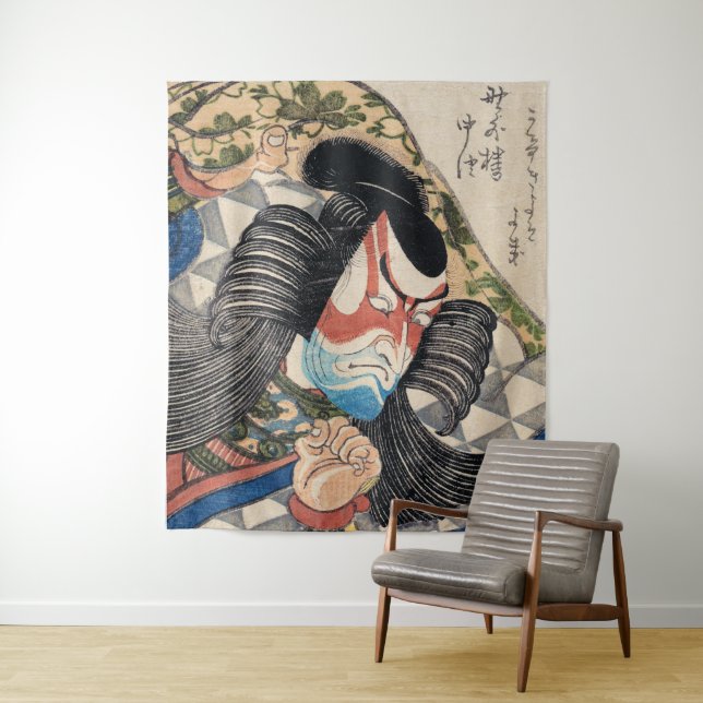 Tapiz Arte de tatuajes de guerrero Ichikawa Danjuro kabu (In situ)