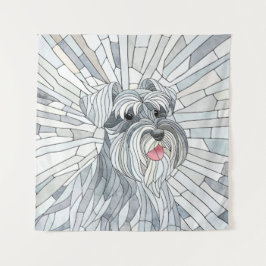 Tapiz Arte en miniatura de Schnauzer Mosaic