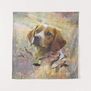 Tapiz Arte Español Brittany, Cacería faisana