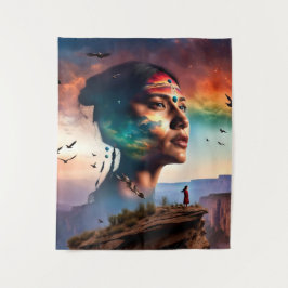 Tapiz Arte espiritual tribal