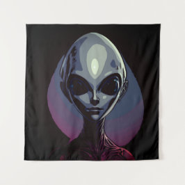 Tapiz Arte extraterrestre gris alieno
