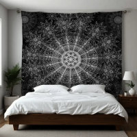 Arte floral esparkling negro