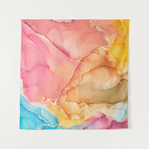 Tapiz Arte fluido abstracto de lujo natural en alco