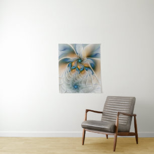 Tapiz Arte fractal de fantasía abstracta y elevada con a