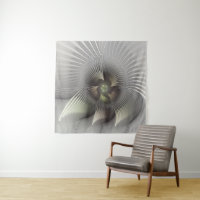 Arte fractal de forma 3D abstracta moderna