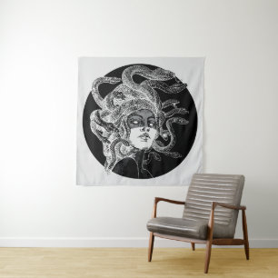 Tapiz Arte Hipnotizante de Medusa