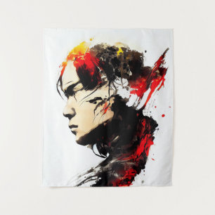 Tapiz Arte Marcial Kung Fu Pintura Salvaje de Espíritu L