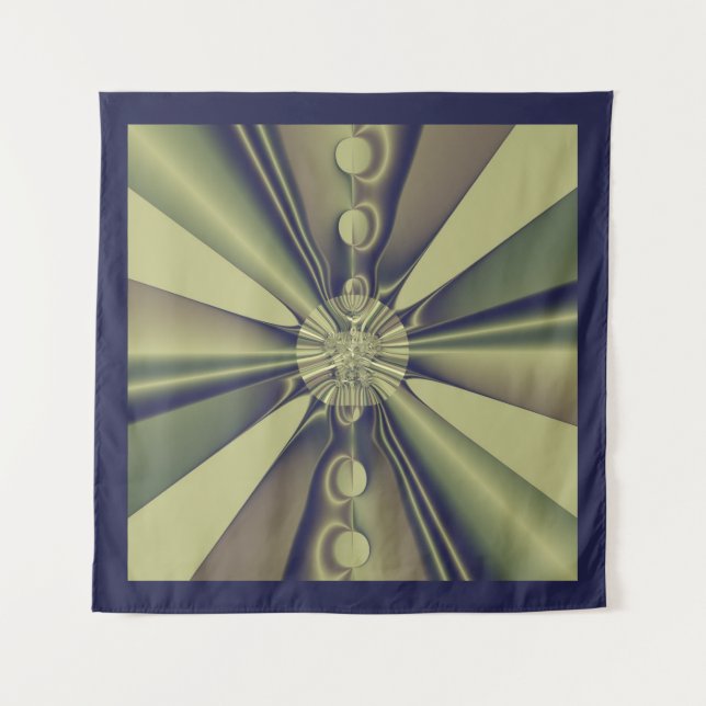 Tapiz Arte moderno abstracto geométrico terroso (Anverso)
