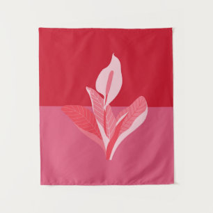Tapiz Arte moderno Cala Lirio Rojo Rosa