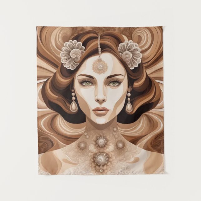 Tapiz arte mural Mujer antigua (Anverso)